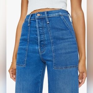 MOTHER JEANS the Quartet Breaker Flood Howdy Size 31 Dark blue